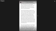 Chanel Banks' statement on Instagram stories (Image via Instagram/@ohheychanel)